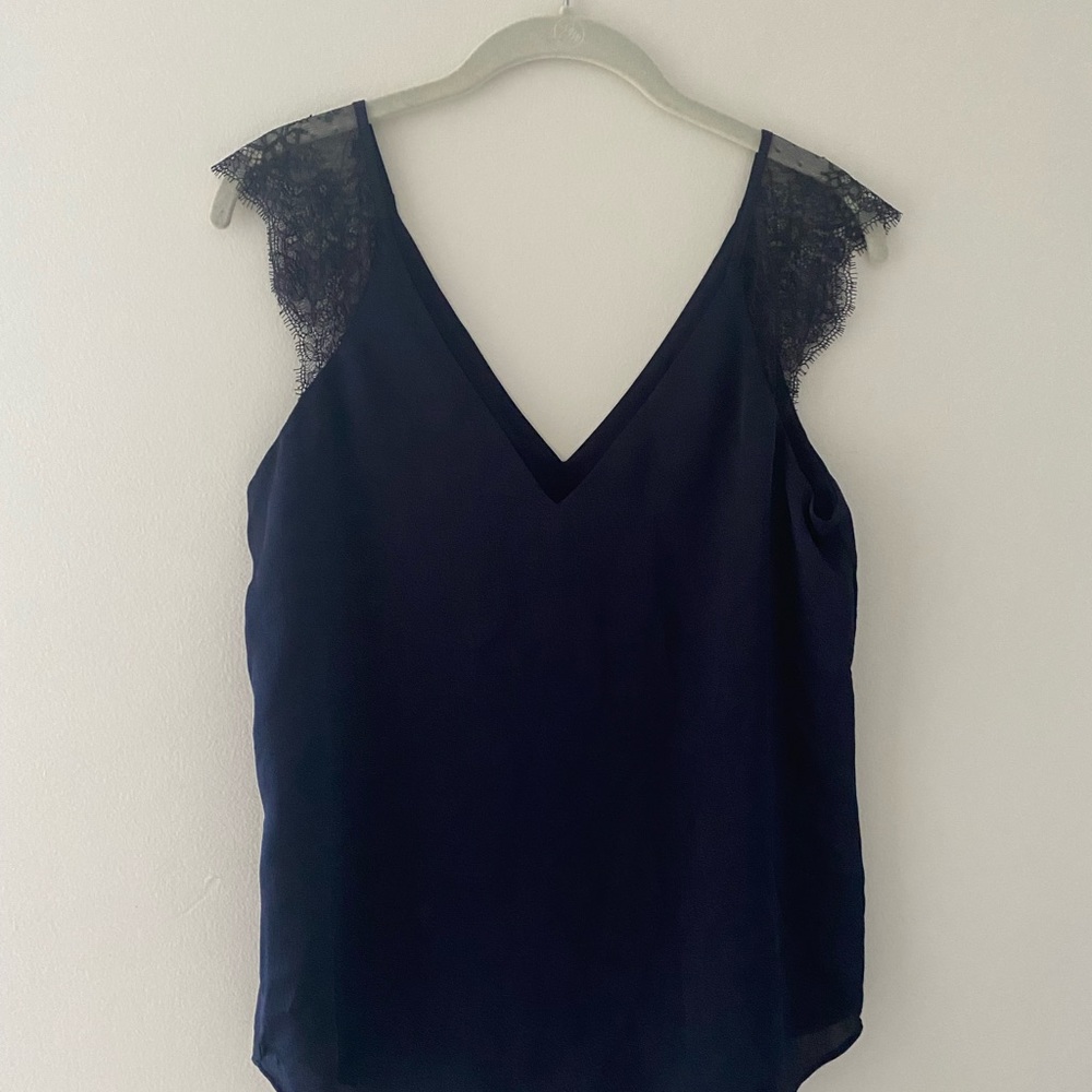 Express Lace Sleeve Blouse